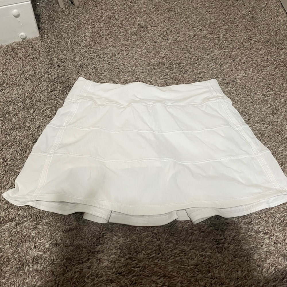 Lululemon Pace Rival Mid-Rise Skirt White Size 4 Tall